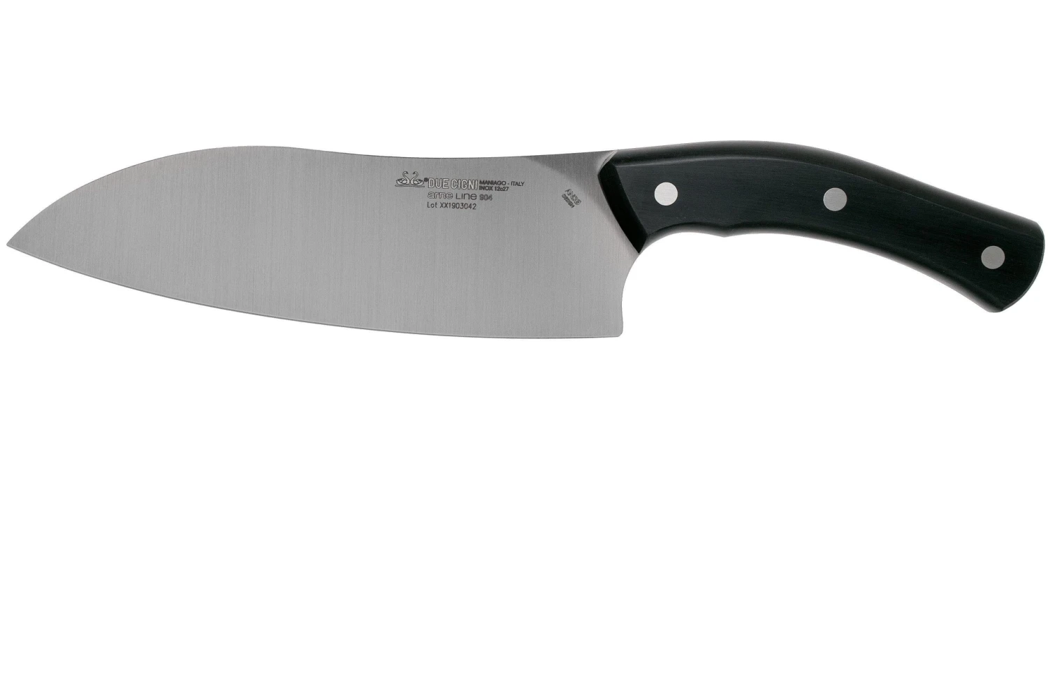 Due Cigni Arne Line Santoku 19 Cm, Noir 3 Due Cigni Arne Line Santoku 19 Cm, Noir