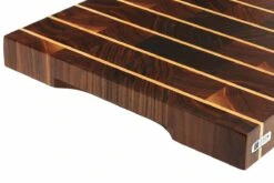 Eden Planche à Découper Faite à La Main, Noyer Américain Avec Rayures, 37x36 Cm -Leatherman Soldes EQP004 3736 02 eden snijplank eqp004 3736 d2