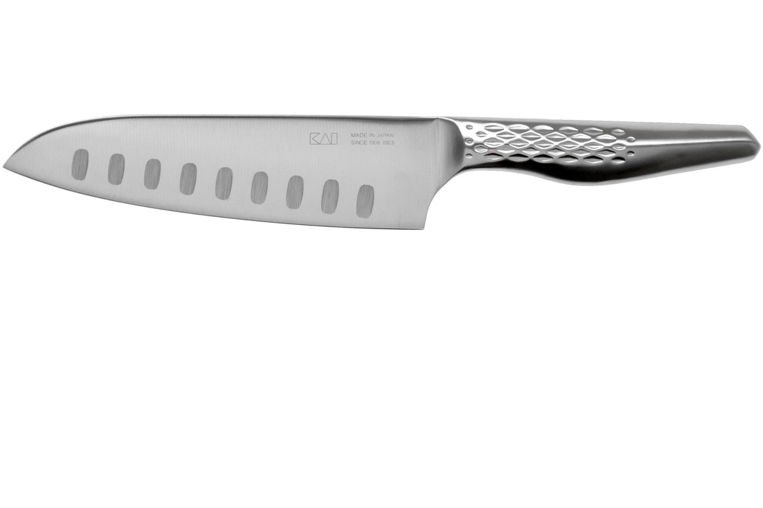 Kai Seki Magoroku Shoso Santoku Avec Alvéoles, 16,5 Cm 3 Kai Seki Magoroku Shoso Santoku Avec Alvéoles, 16,5 Cm