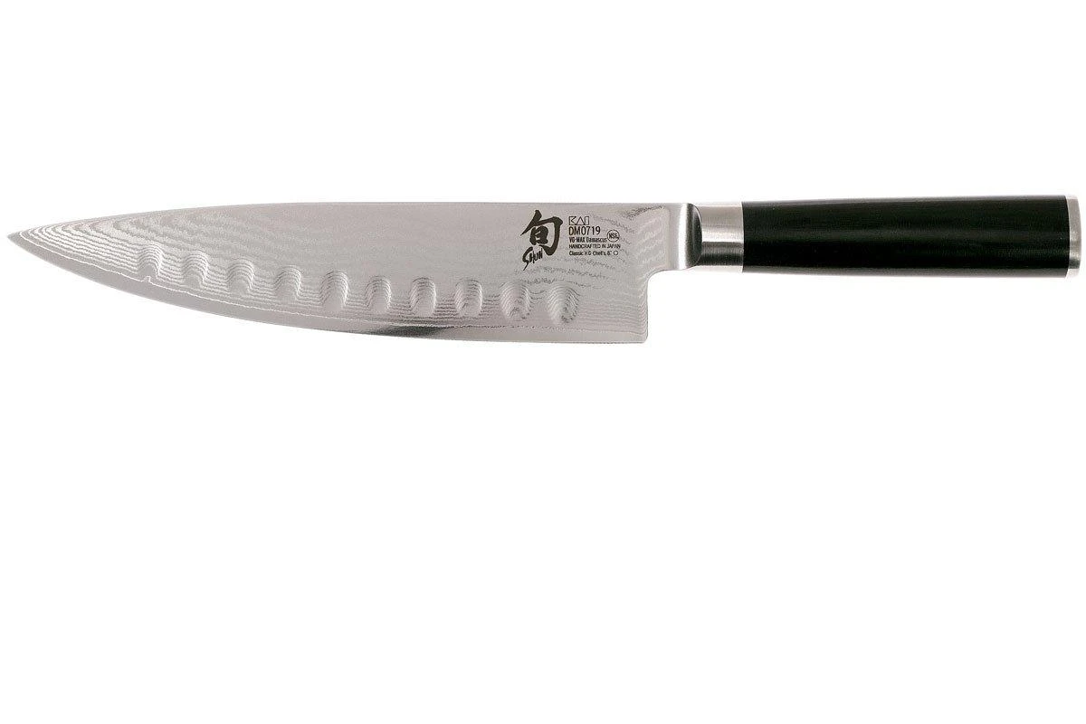 Kai Shun Couteau De Chef à Lame Alvéolée 20 Cm 3 Kai Shun Couteau De Chef à Lame Alvéolée 20 Cm