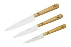 Nontron Traditional Set Of 3 Kitchen Knives, T3OFRBU Set De 3 Couteaux 6 Nontron Traditional Set Of 3 Kitchen Knives, T3OFRBU Set De 3 Couteaux -Leatherman Soldes NNT3OFRBU 02 nontron