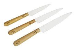 Nontron Traditional Set Of 3 Kitchen Knives, T3OFRBU Set De 3 Couteaux 7 Nontron Traditional Set Of 3 Kitchen Knives, T3OFRBU Set De 3 Couteaux -Leatherman Soldes NNT3OFRBU 03 nontron
