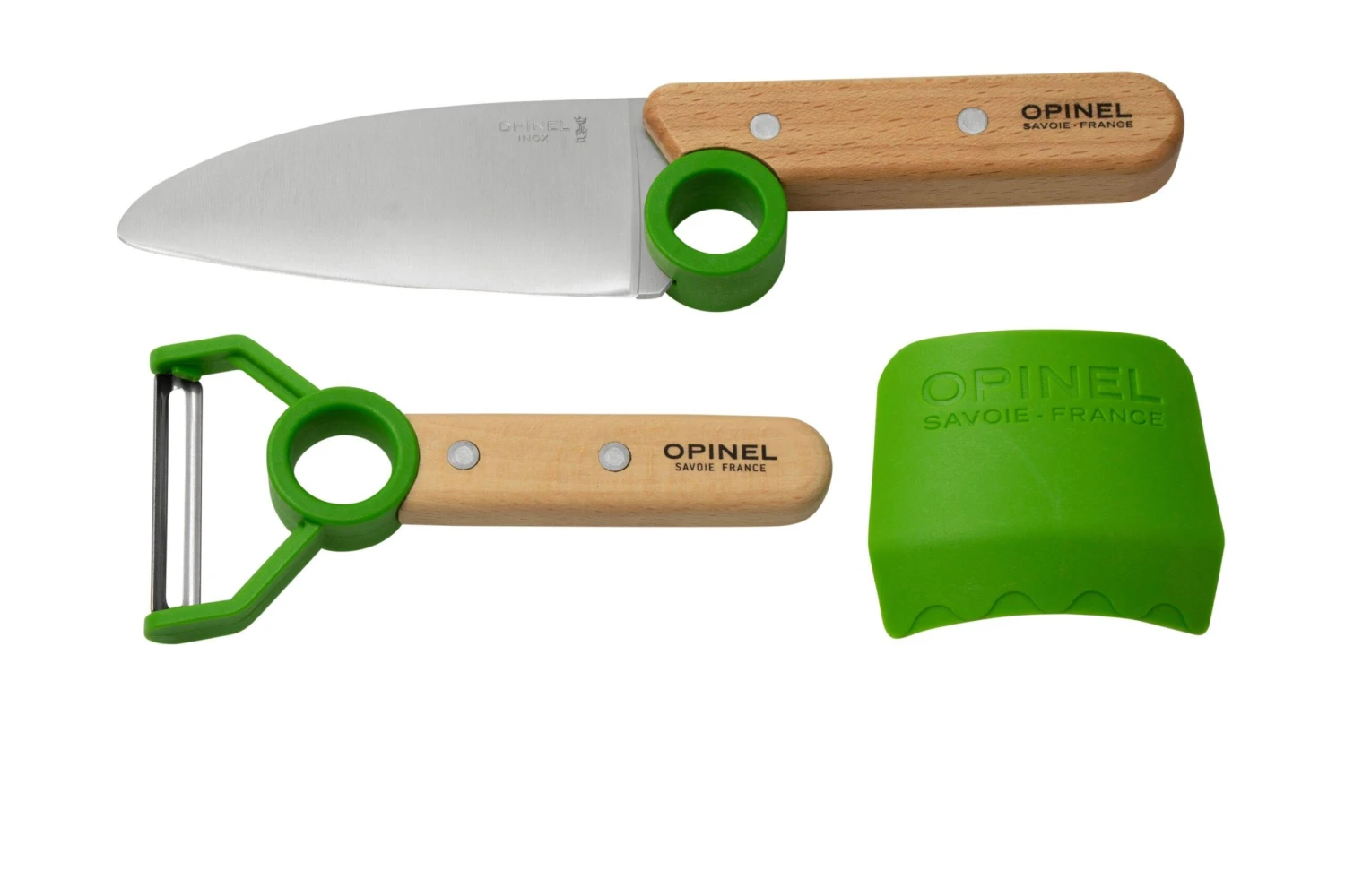Opinel Le Petit Chef 002577 Set De Couteaux De Cuisine, Vert 3 Opinel Le Petit Chef 002577 Set De Couteaux De Cuisine, Vert