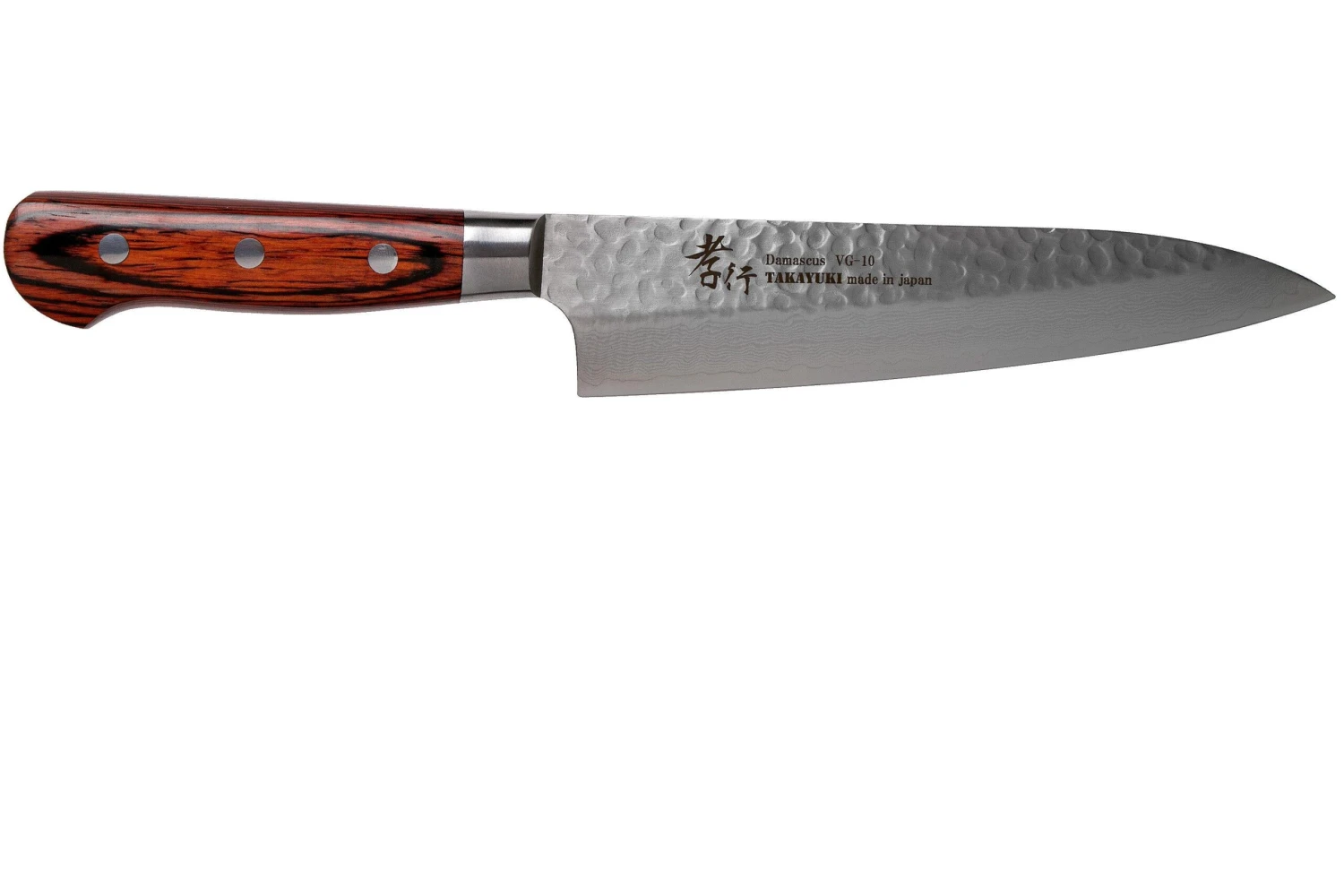 Sakai Takayuki 33-Layer Damascus Couteau De Chef 18 Cm, Bois D'acajou 4 Sakai Takayuki 33-Layer Damascus Couteau De Chef 18 Cm, Bois D'acajou – Image 2