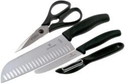Victorinox SwissClassic 6.7133.4G Set De 4 Couteaux De Cuisine, Noir -Leatherman Soldes VT6 7133 4G 03 victorinox