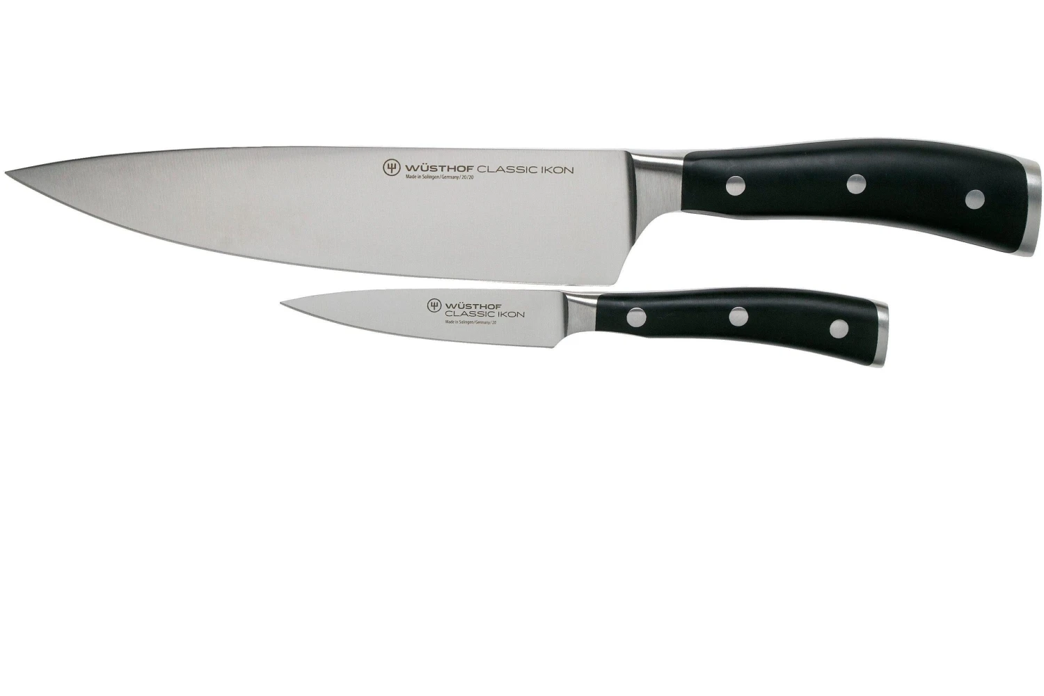 Wüsthof Classic Ikon Ensemble De Couteaux, 2 Pièces, 1120360205 3 Wüsthof Classic Ikon Ensemble De Couteaux, 2 Pièces, 1120360205