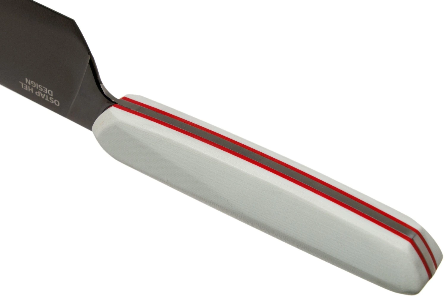 Xin Cutlery XinCore XC125 White G10, Red Liners, Black TiN Coating, Couteau De Chef 21,5 Cm 6 Xin Cutlery XinCore XC125 White G10, Red Liners, Black TiN Coating, Couteau De Chef 21,5 Cm – Image 4