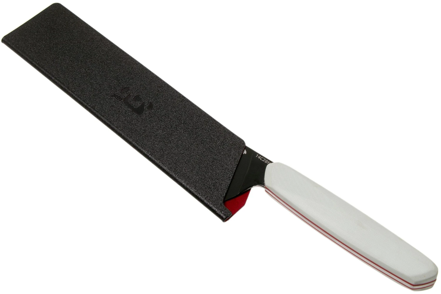 Xin Cutlery XinCore XC125 White G10, Red Liners, Black TiN Coating, Couteau De Chef 21,5 Cm 8 Xin Cutlery XinCore XC125 White G10, Red Liners, Black TiN Coating, Couteau De Chef 21,5 Cm – Image 6